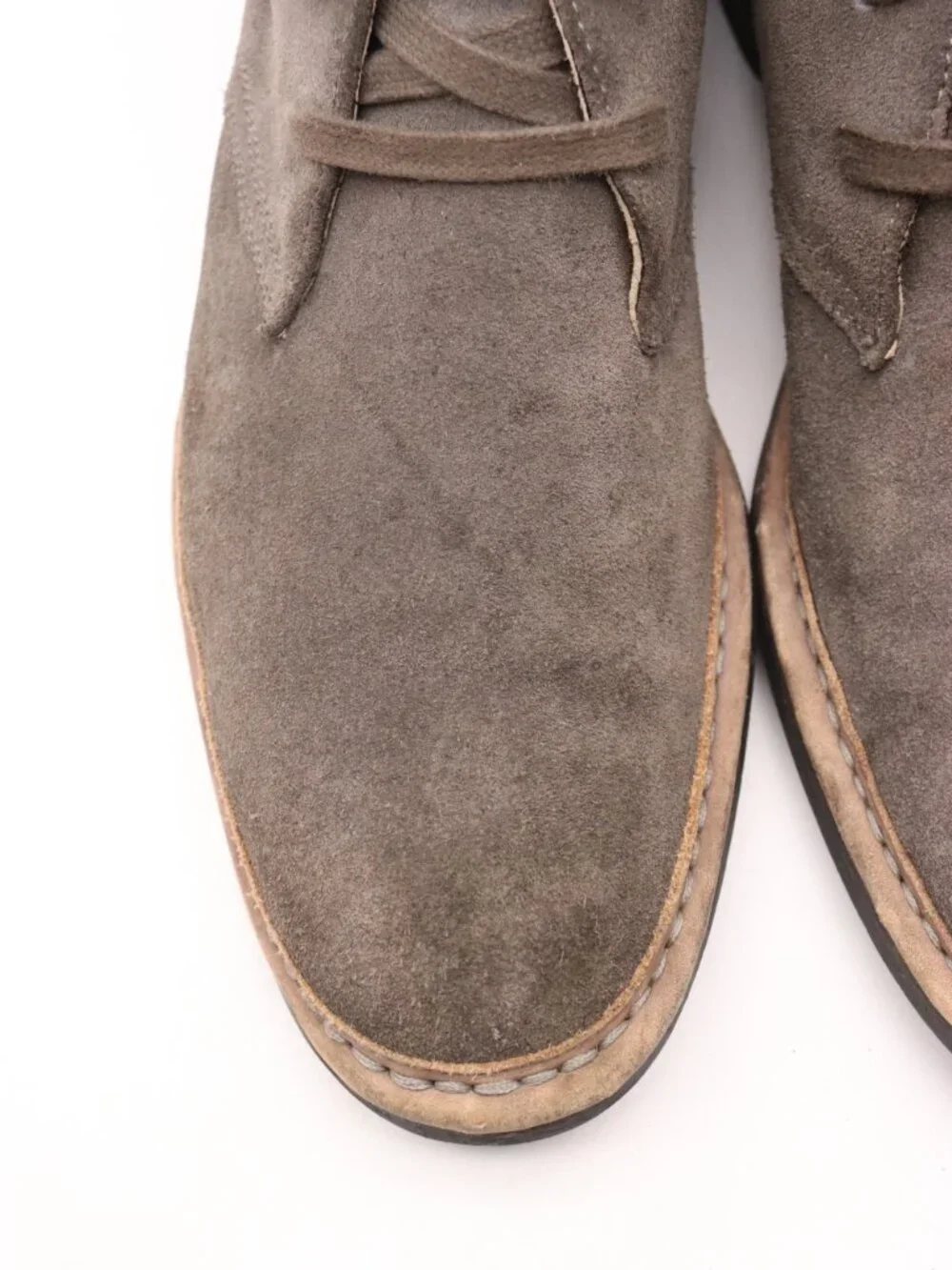John Varvatos Chukka Boots Men's Size 10 M Gray Suede Leather
